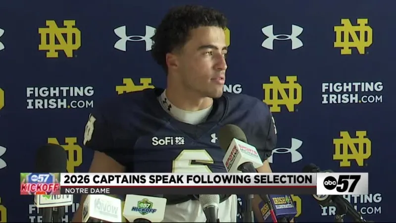 Notre Dame's four captains bring different paths, shared leadership into 2026 season