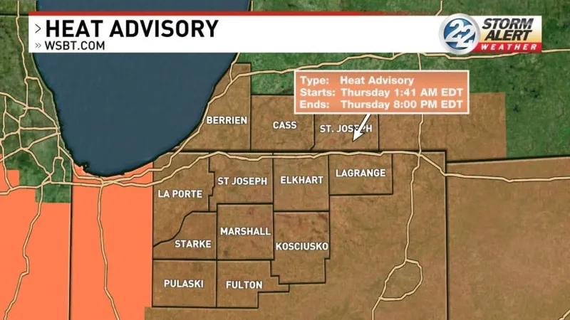 Hot, Humid stretch continues Thursday; scattered showers, storms expected later