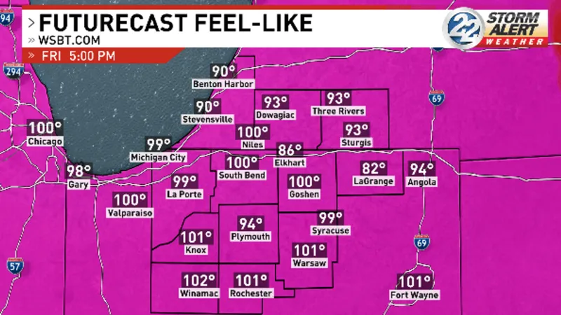 Heat Advisory continues, scattered showers possible Friday evening
