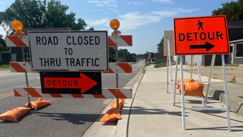 Main St. closed for road construction in South Bend Sept. 8-10