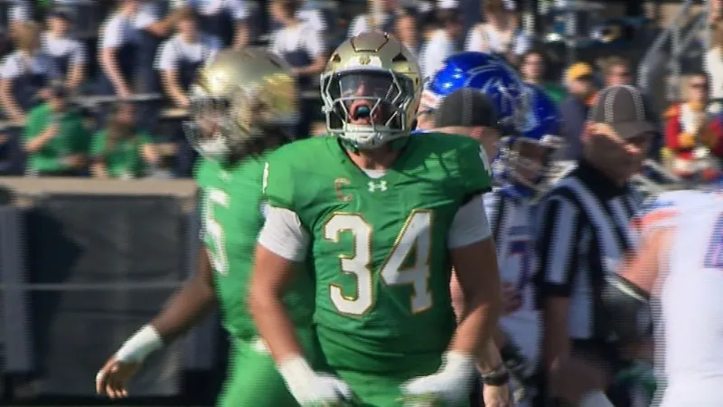 Irish ready for prime-time stage at Lambeau Field
