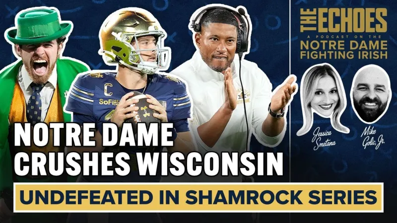 Notre Dame pulls away from Wisconsin to remain unbeaten in Shamrock Series