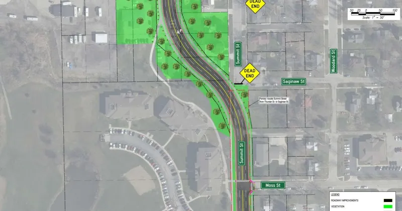 New Keith Busse Parkway to serve as Trine's west entrance