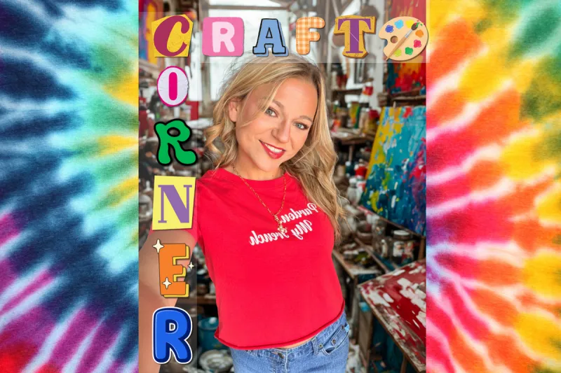 Callie's Craft Corner: I Tried to Save My Favorite Sweatshirt With Tie-Dye