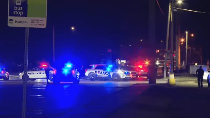 Natural gas leak evacuations underway after vehicle runs into building in Mishawaka