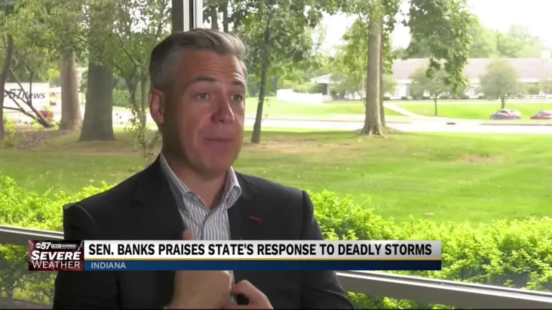 Indiana Senator Banks praises states response to deadly storms