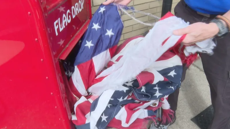 South Bend Fire Department offers proper way of retiring U.S. Flag