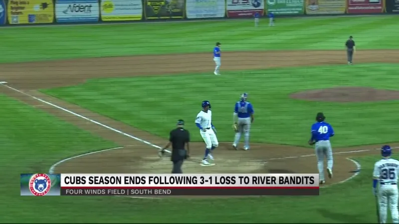 South Bend Cubs playoff run ends as they lose 3-1