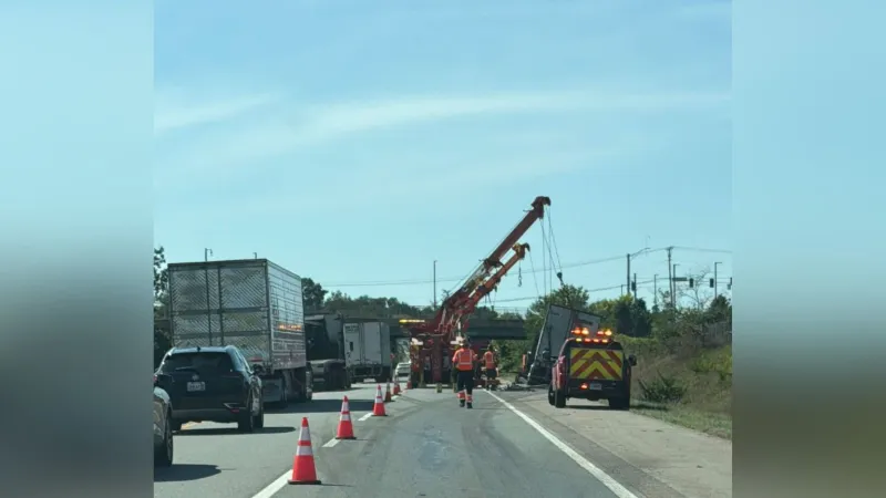 Two-semi crash reported on the Indiana Toll Road near Notre Dame exit