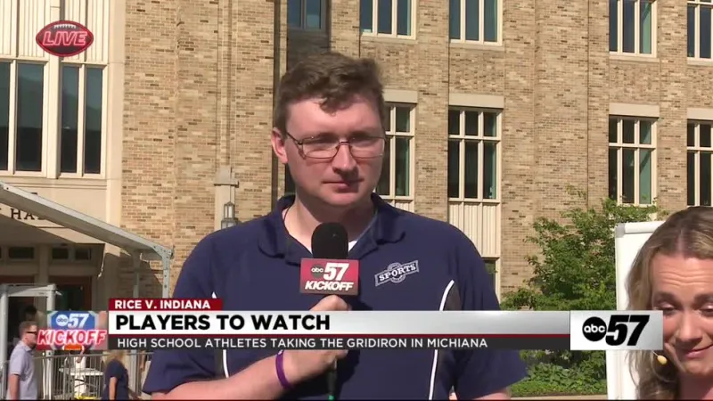 Under the Lights at Kickoff: Voice of the Penn High School Kingsmen stops by