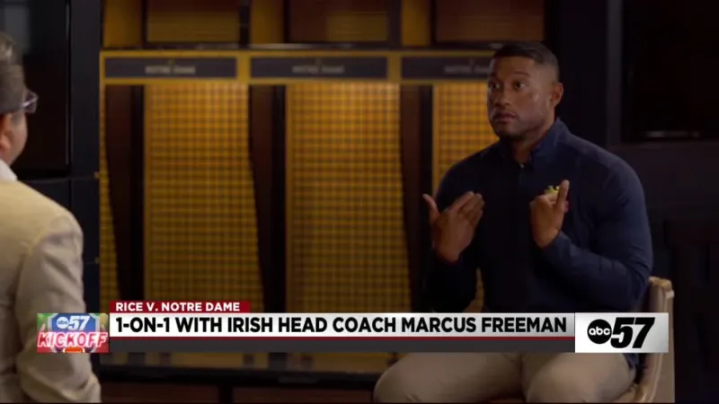 ABC57 KICKOFF: 1-on-1 with Irish head coach Marcus Freeman