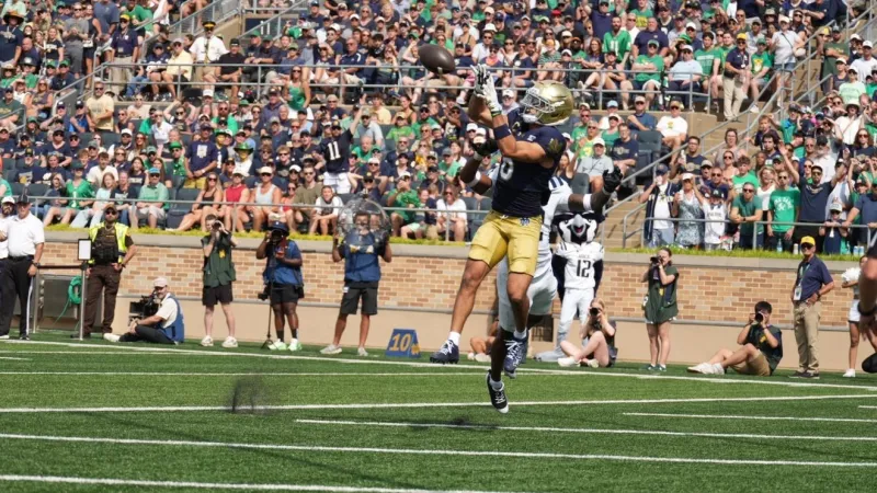 No. 3 Notre Dame leads Rice 14-0 at Notre Dame Stadium