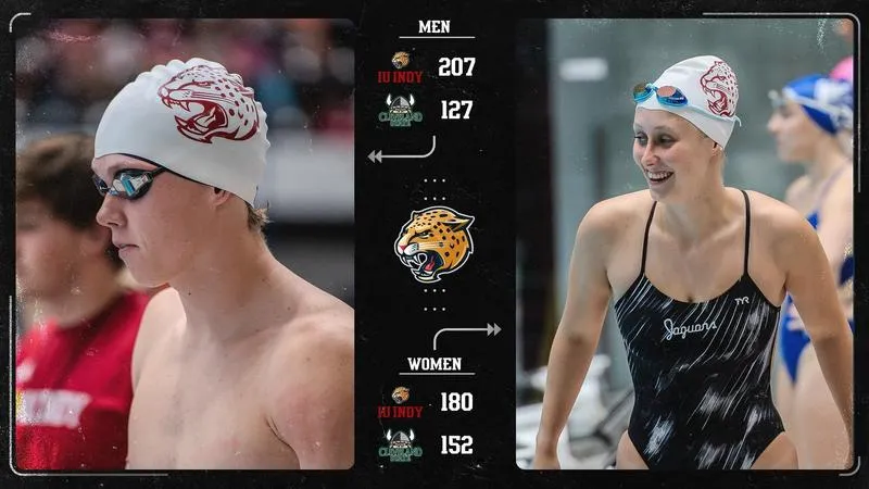 IU INDY SWEEPS YOUNGSTOWN STATE AND CLEVELAND STATE IN HOME TRI-MEET