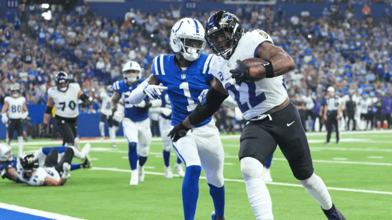 Derrick Henry rushes for 3 TDs as the Ravens light up the Colts for a 41-23 win