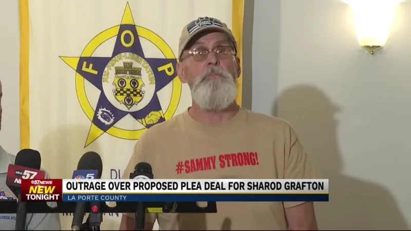 Deputy Jon Samuelson's father, local FOP speak out against possible plea deal for charged shooter