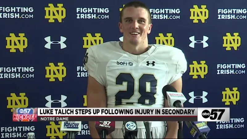 Bet on himself: Luke Talich's path from walk-on to starting safety pays off for Notre Dame