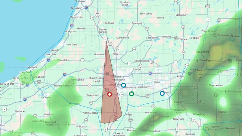 Nearly 2,000 people without power in Berrien, St. Joseph County Indiana