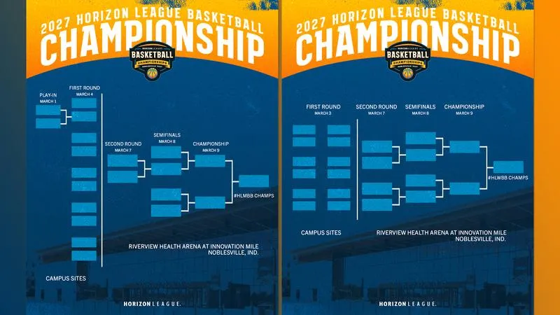 HORIZON LEAGUE UNVEILS 2027 #HLMBB AND #HLWBB BRACKETS