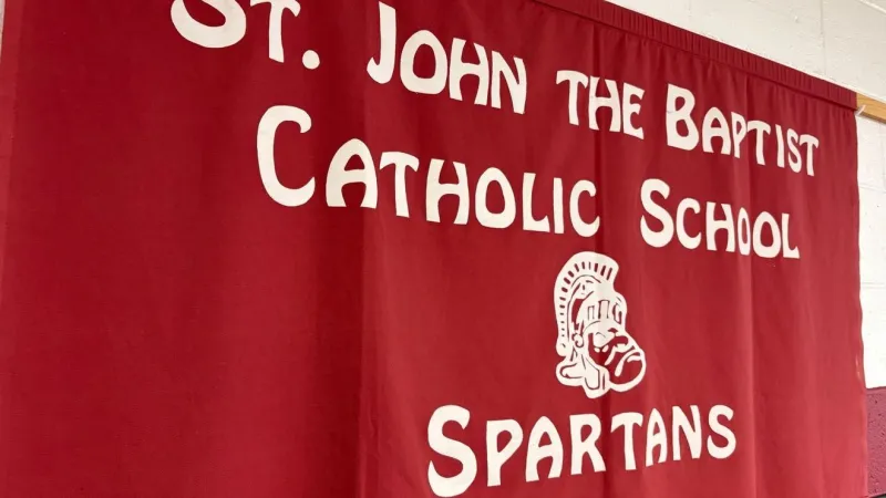 New kitchen, cafeteria unveiled at St. John the Baptist Catholic School