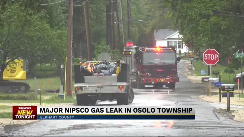 NIPSCO gas leak in Osolo Township