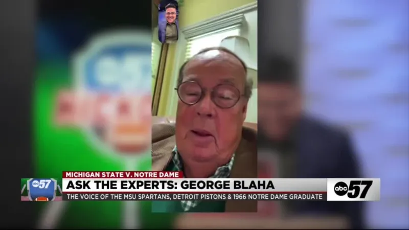 For Notre Dame alum and Michigan State play-by-play voice George Blaha, matchup has special resonance