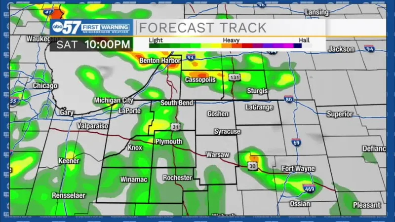 Dry for now, Rain showers return soon