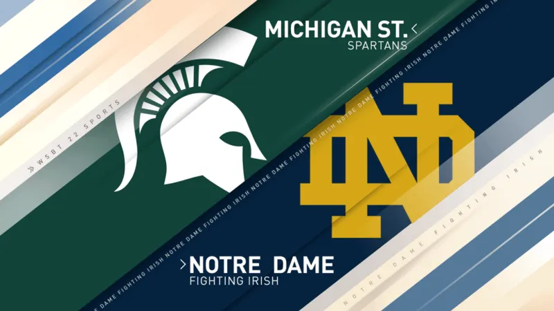 No. 3 Notre Dame leads Michigan State in the 1st quarter