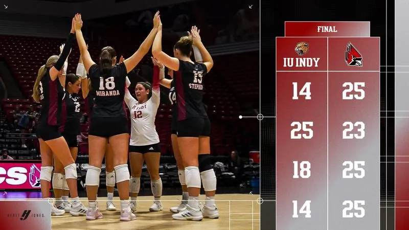 IU INDY FALLS TO BALL STATE IN FOUR SETS