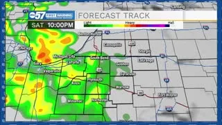 Showers present now and continuing overnight