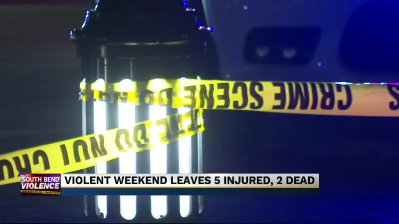 Violent weekend leaves five injured, two dead