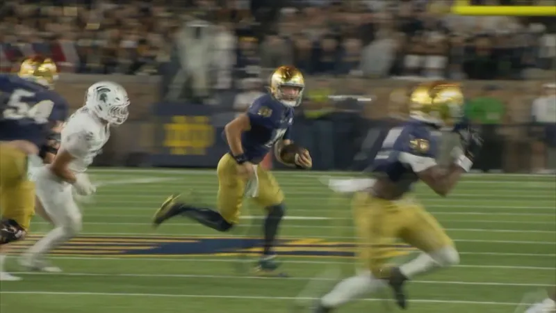 Notre Dame remains no. 3 on AP Top 25 poll after victory over MSU