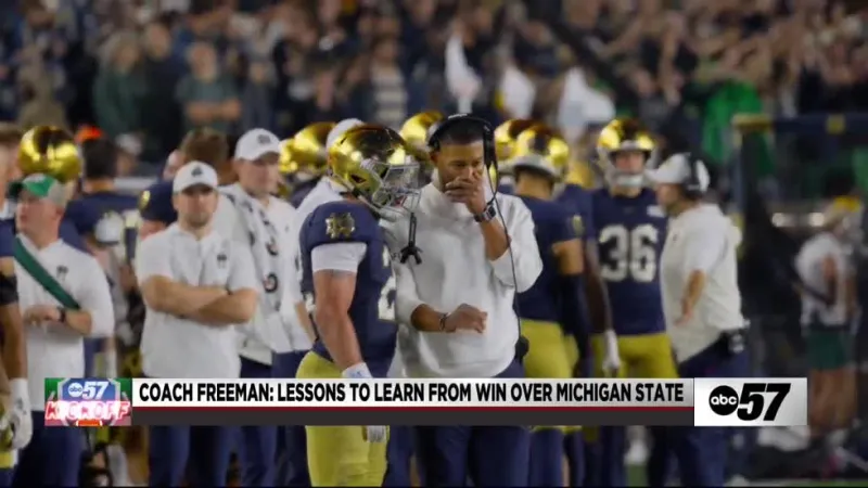 Marcus Freeman apologizes for sideline reaction to Aneyas Williams' touchdown celebration