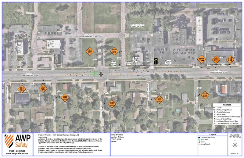 Utility work to begin Sept. 23 in Portage