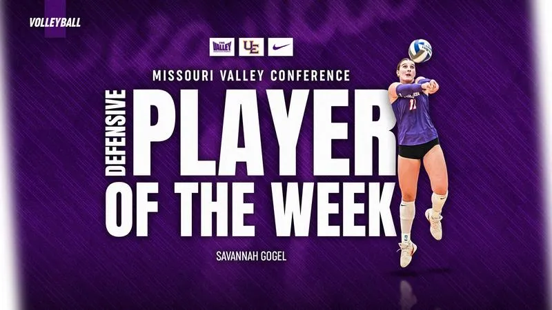Gogel Named MVC Defensive Player of the Week