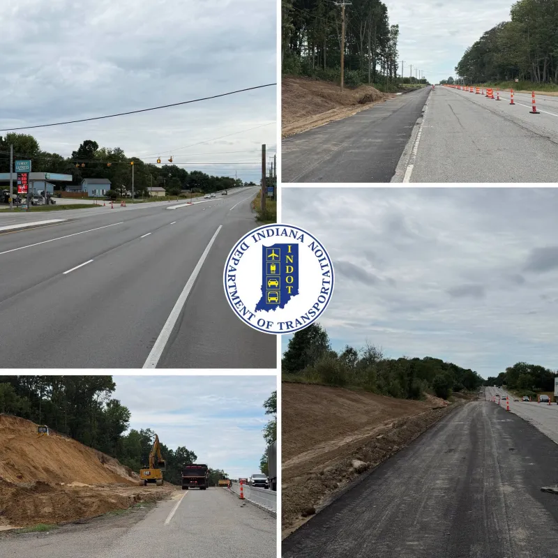 INDOT project update -- U.S. 20 two-way left turn lanes in La Porte County