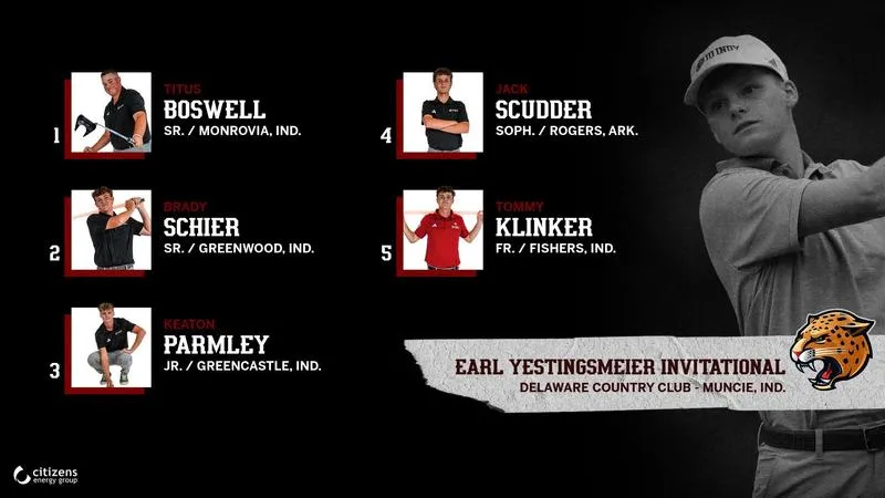 MEN'S GOLF HEADS TO MUNCIE FOR EARL YESTINGSMEIER INVITATIONAL