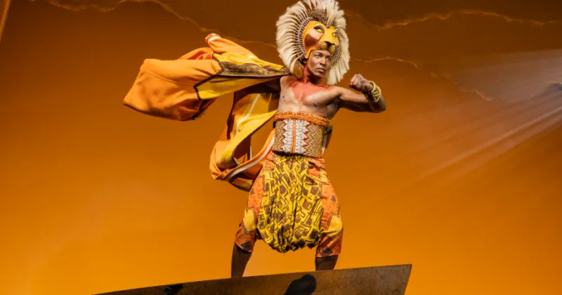 Finding his way: Gilbert Domally embraces the journey of Simba