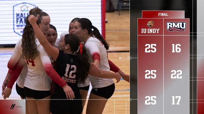 VOLLEYBALL SWEEPS ROBERT MORRIS IN #HLVB OPENER