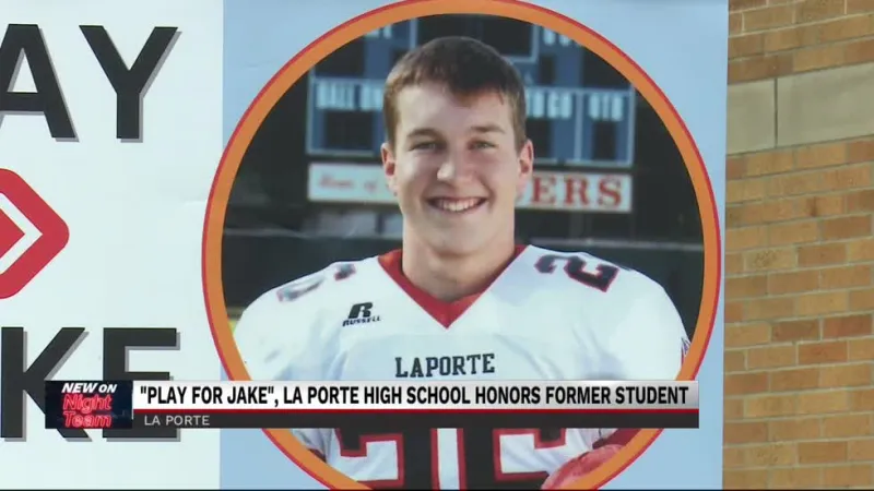 "Play for Jake" at La Porte high school remembers Jake West, holds pregame ceremony