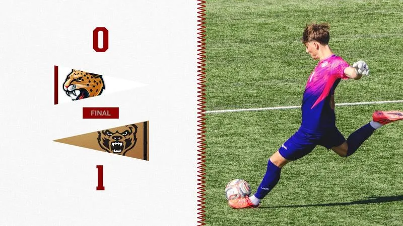 MEN'S SOCCER FALLS AT OAKLAND ON LATE STRIKE