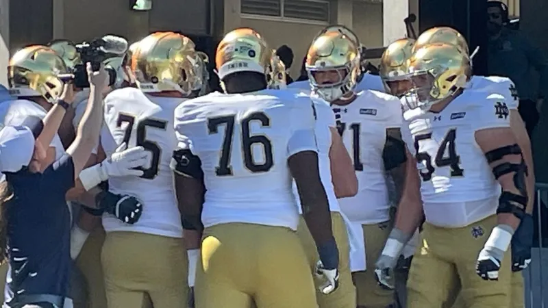 No. 3 Notre Dame leads Purdue 14-0 in second quarter