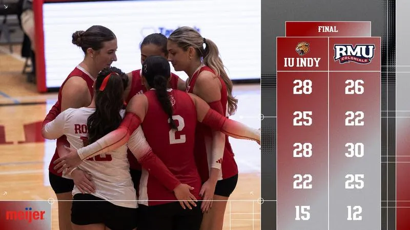 IU INDY OUTLASTS COLONIALS TO COMPLETE WEEKEND SWEEP