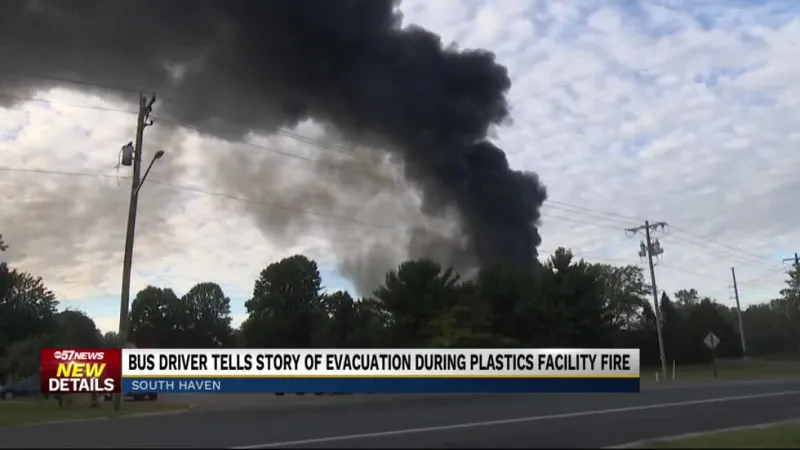 South Haven school leaders come together to evacuate employees from East Jordan Plastics fire