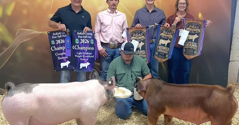 Pepple takes home, grand champion, reserve grand champion honors at 4-H swine show