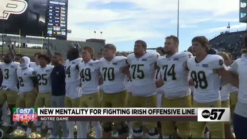 Notre Dame O-line focused on making life easier for new backfield