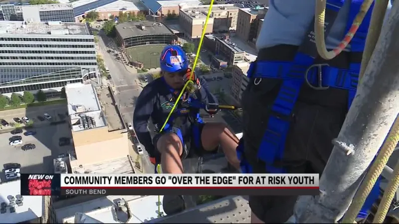 South Bend community went Over the Edge to raise money for youth
