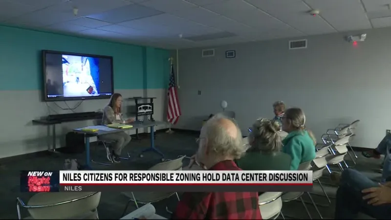 Niles Citizens for Responsible Zoning hold discussion stopping data centers
