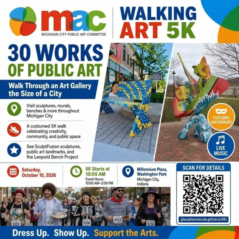 Michigan City Public Art Committee to host Walking Art 5K