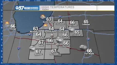 Soggy morning, Rain ends before daybreak