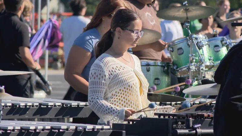 Concord marching band preparing for Macy's Thanksgiving Day Parade